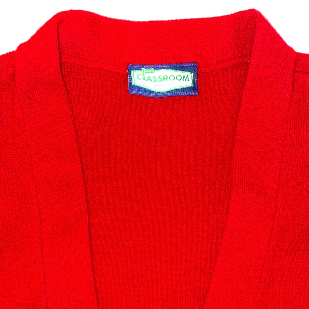 Classroom long sleeve cardigan sweater.